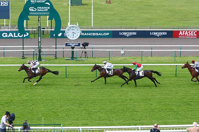 Photo d'arrivée de la course pmu PRIX DE LA ROUTE ROYALE à CHANTILLY le Vendredi 17 mai 2024