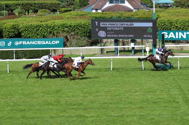 Photo d'arrivée de la course pmu PRIX PRINCE CHEVALIER à SAINT CLOUD le Samedi 25 mai 2024
