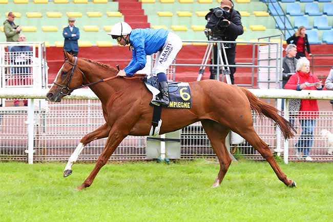 Photo d'arrivée de la course pmu PRIX DES NEUF FONTAINES à COMPIEGNE le Vendredi 31 mai 2024