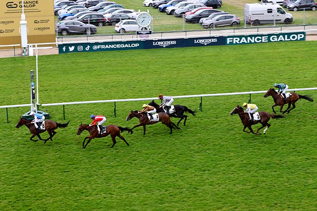 Photo d'arrivée de la course pmu DARLEY PRIX DE THIBERVILLE à LONGCHAMP le Jeudi 20 juin 2024