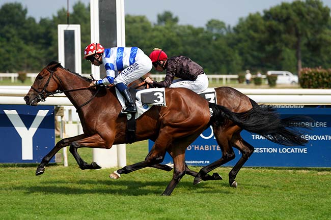 Photo d'arrivée de la course pmu PRIX COMPAGNIE FIDUCIAIRE à LA TESTE DE BUCH le Jeudi 27 juin 2024