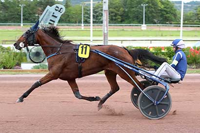 Photo d'arrivée de la course pmu PRIX RACE AND CARE - ASSOCIATION PASSERELLE (PRIX PAUL VIEL) à CABOURG le Vendredi 5 juillet 2024