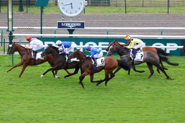 Photo d'arrivée de la course pmu PRIX MESSIDOR à CHANTILLY le Dimanche 14 juillet 2024