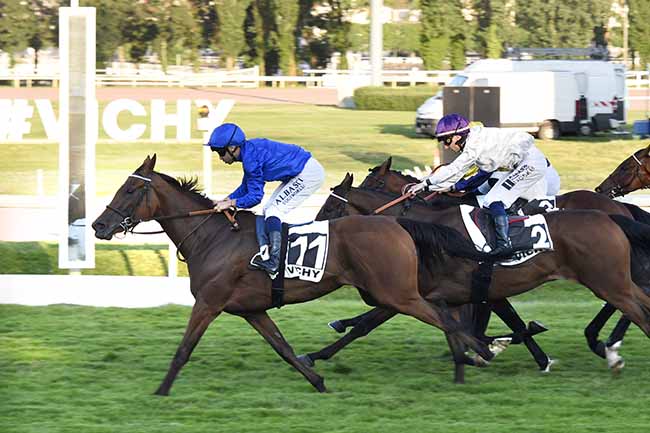 Photo d'arrivée de la course pmu PRIX SUMA - PRIX IMPERATRICE EUGENIE à VICHY le Mercredi 17 juillet 2024