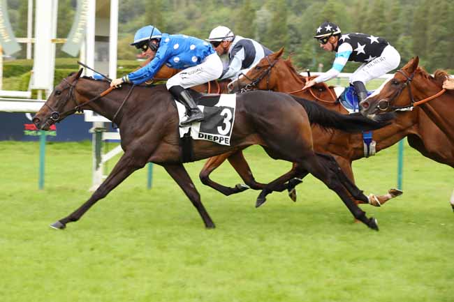 Photo d'arrivée de la course pmu PRIX DE FROMAINVILLE à DIEPPE le Mardi 23 juillet 2024