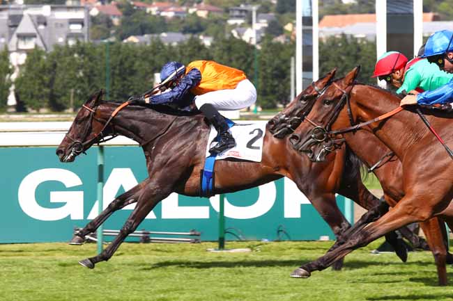 Photo d'arrivée de la course pmu PRIX DE PSYCHE SKY SPORTS RACING à DEAUVILLE le Dimanche 28 juillet 2024