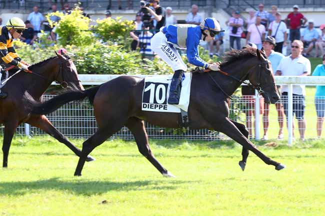 Photo d'arrivée de la course pmu PRIX TOYOTA TOYS MOTORS à DIEPPE le Lundi 29 juillet 2024