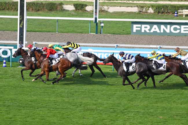 Photo d'arrivée de la course pmu PRIX D'ECQUEMAUVILLE à DEAUVILLE le Jeudi 1 août 2024