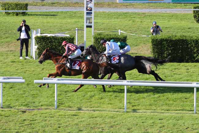 Photo d'arrivée de la course pmu PRIX GENYBET SPORT (PRIX DES ACONITES) à CLAIREFONTAINE le Lundi 5 août 2024