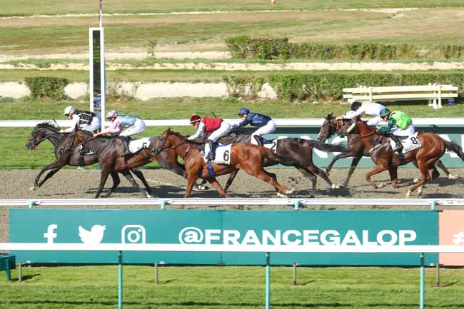 Photo d'arrivée de la course pmu PRIX D'ARROMANCHES à DEAUVILLE le Samedi 10 août 2024