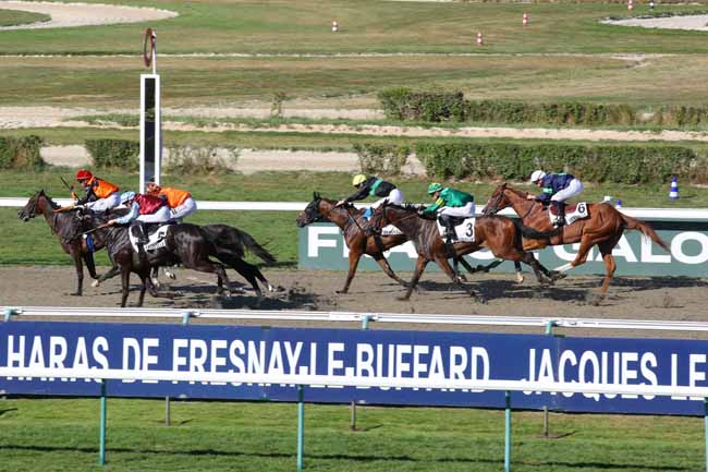 Photo d'arrivée de la course pmu PRIX DES BERGERIES à DEAUVILLE le Dimanche 11 août 2024