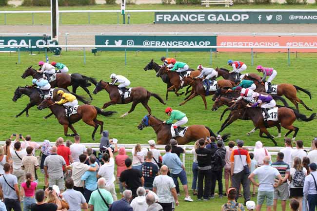 Photo d'arrivée de la course pmu PRIX DU PETIT PARC - CATEGORIE PERSONNEL ADMINISTRATIF à DEAUVILLE le Mardi 13 août 2024