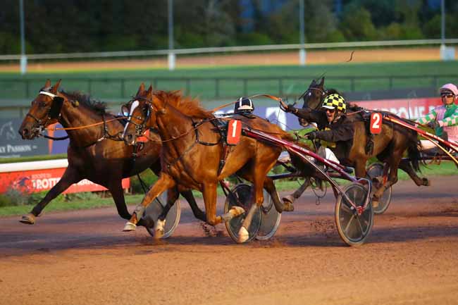 Photo d'arrivée de la course pmu PRIX DU JOURNAL WEEKEND (PRIX DES LINAIRES) à CABOURG le Vendredi 23 août 2024