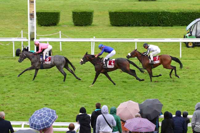 Photo d'arrivée de la course pmu PRIX D'ORNANO-VALENTI (PRIX VOIX DU NORD) à CLAIREFONTAINE le Samedi 24 août 2024