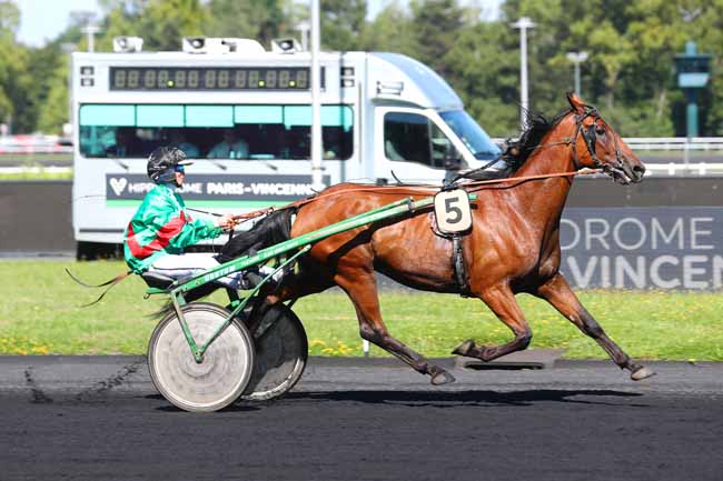 Photo d'arrivée de la course pmu PRIX DE SAINT-GALMIER à PARIS-VINCENNES le Mercredi 28 août 2024