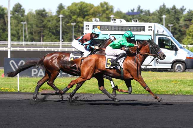 Photo d'arrivée de la course pmu PRIX D'ECOMMOY à PARIS-VINCENNES le Mercredi 28 août 2024