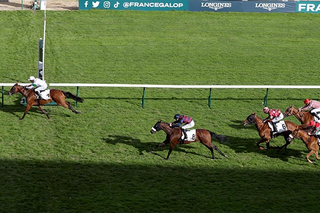Photo d'arrivée de la course pmu GRAND PRIX DES ANGLO-ARABES à LONGCHAMP le Jeudi 12 septembre 2024