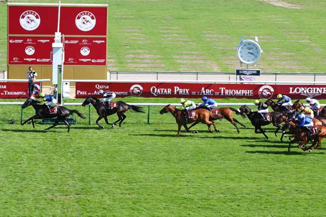 Photo d'arrivée de la course pmu QATAR PRIX CARRUS à LONGCHAMP le Dimanche 15 septembre 2024