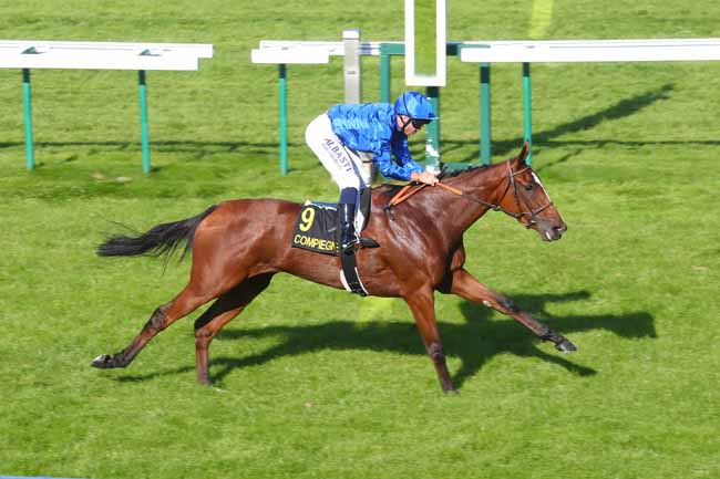 Photo d'arrivée de la course pmu PRIX DE L'ABBAYE SAINT-CORNEILLE à COMPIEGNE le Mardi 17 septembre 2024