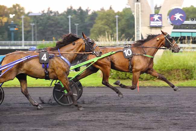Photo d'arrivée de la course pmu PRIX EUCHARIS à PARIS-VINCENNES le Vendredi 20 septembre 2024