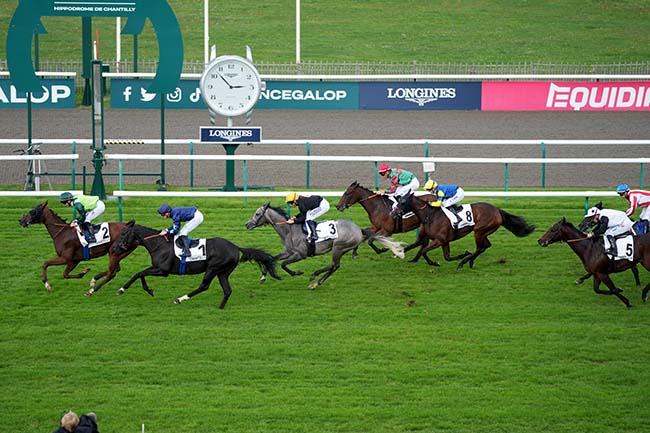 Photo d'arrivée de la course pmu PRIX DE MAYSEL à CHANTILLY le Jeudi 3 octobre 2024