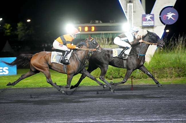 Photo d'arrivée de la course pmu PRIX LILIUS à PARIS-VINCENNES le Vendredi 4 octobre 2024