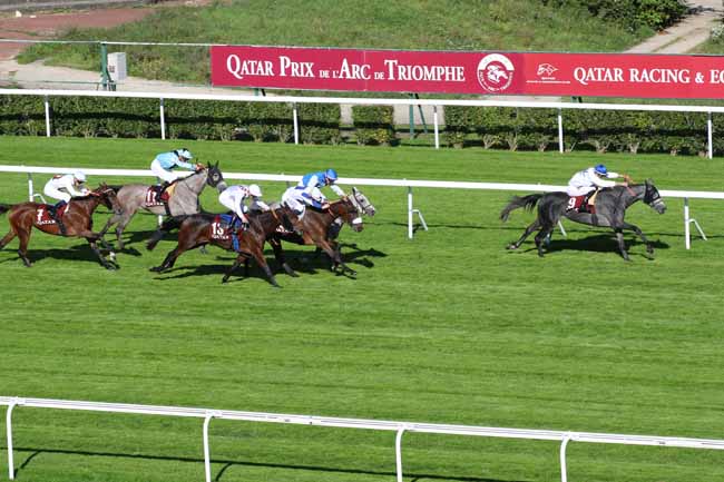 Photo d'arrivée de la course pmu QATAR ARABIAN TROPHY DES POULICHES à SAINT CLOUD le Vendredi 4 octobre 2024