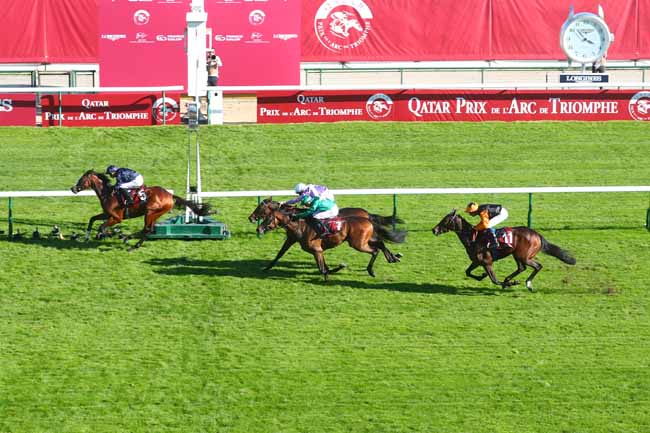 Photo d'arrivée de la course pmu ARQANA SERIES - HARAS DE BOUQUETOT - CRITERIUM D'AUTOMNE à LONGCHAMP le Samedi 5 octobre 2024