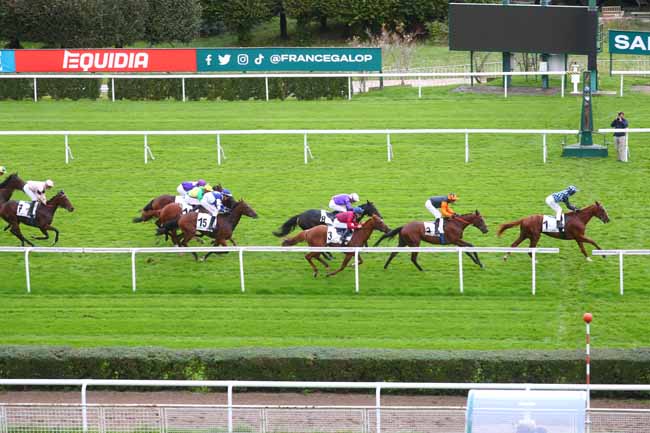 Photo d'arrivée de la course pmu PRIX DU CHESNAY à SAINT CLOUD le Jeudi 10 octobre 2024