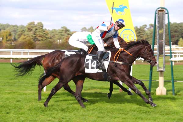 Photo d'arrivée de la course pmu PRIX JEAN-JACQUES GUYON à FONTAINEBLEAU le Lundi 14 octobre 2024