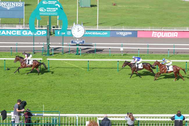 Photo d'arrivée de la course pmu PRIX ISONOMY à CHANTILLY le Samedi 26 octobre 2024