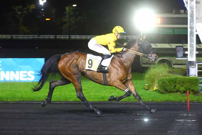 Photo d'arrivée de la course pmu PRIX DE BRICQUEBEC à PARIS-VINCENNES le Mercredi 27 novembre 2024