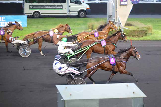 Photo d'arrivée de la course pmu PRIX DU FOREZ à PARIS-VINCENNES le Samedi 11 janvier 2025