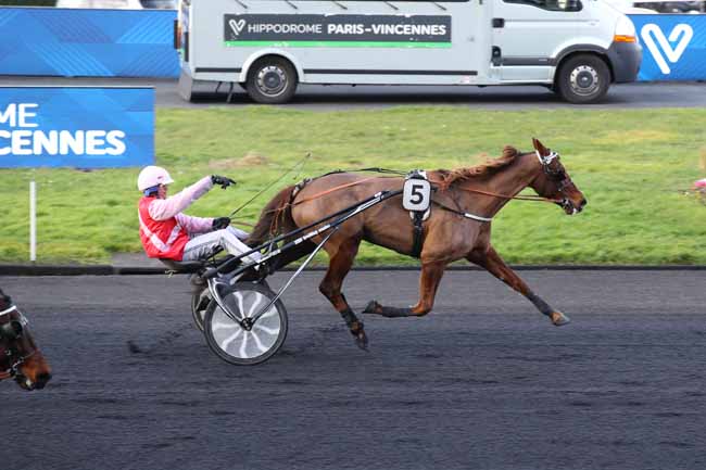 Photo d'arrivée de la course pmu PRIX DE VITTEAUX à PARIS-VINCENNES le Mardi 28 janvier 2025
