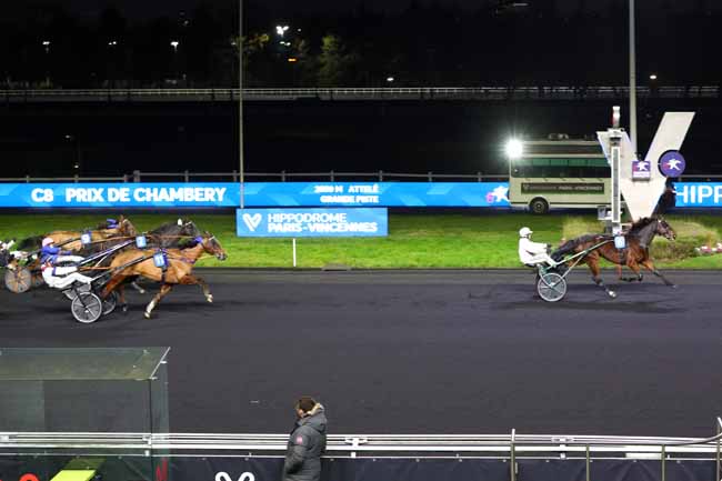Photo d'arrivée de la course pmu PRIX DE CHAMBERY à PARIS-VINCENNES le Jeudi 30 janvier 2025