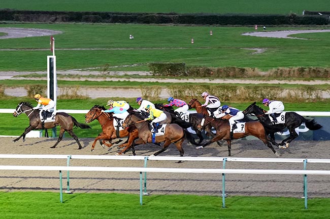Photo d'arrivée de la course pmu PRIX DU CAP DE LA HEVE à DEAUVILLE le Vendredi 31 janvier 2025