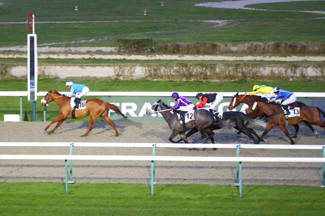 Photo d'arrivée de la course pmu PRIX DU CHENE DE LA FERME DE SOCQUENTOT à DEAUVILLE le Samedi 8 février 2025