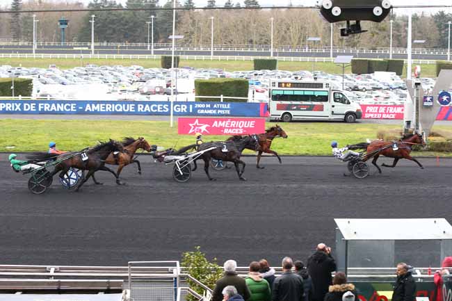 Arrivée quinté pmu PRIX DE FRANCE - AMERIQUE RACES à PARIS-VINCENNES