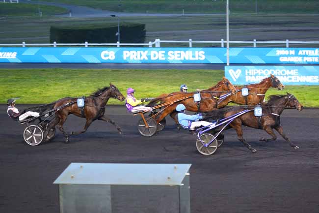 Photo d'arrivée de la course pmu PRIX DE SENLIS à PARIS-VINCENNES le Mardi 11 février 2025