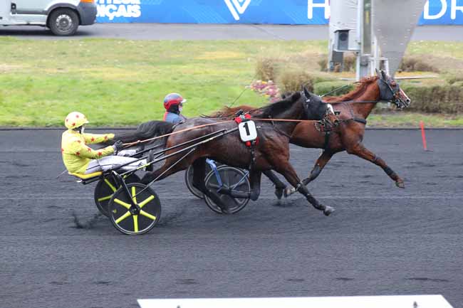 Photo d'arrivée de la course pmu PRIX DE GRAIGNES à PARIS-VINCENNES le Jeudi 20 février 2025