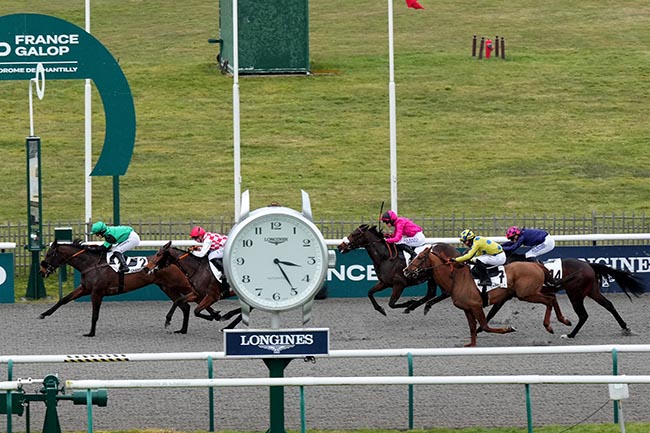 Photo d'arrivée de la course pmu PRIX DE LA MARE MADAME à CHANTILLY le Jeudi 20 février 2025