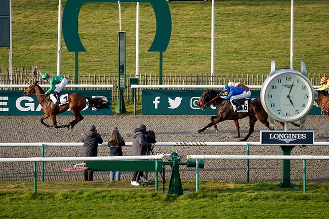 Photo d'arrivée de la course pmu PRIX DE LA GRANDE GLACIERE à CHANTILLY le Vendredi 28 février 2025