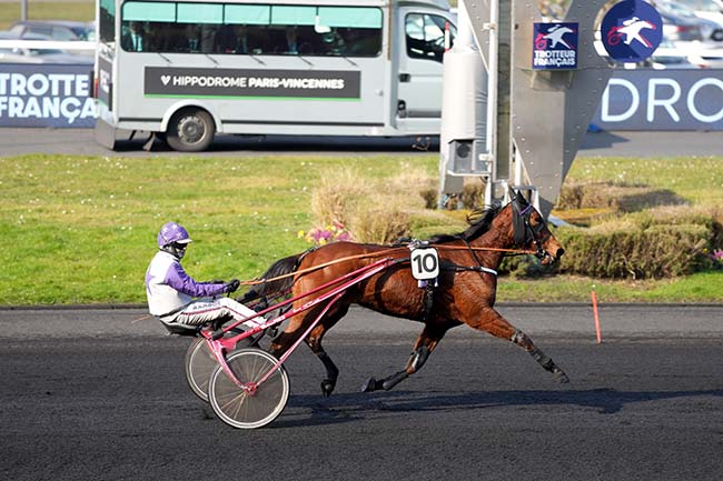 Photo d'arrivée de la course pmu PRIX DE GUER-COETQUIDAN à PARIS-VINCENNES le Samedi 1 mars 2025