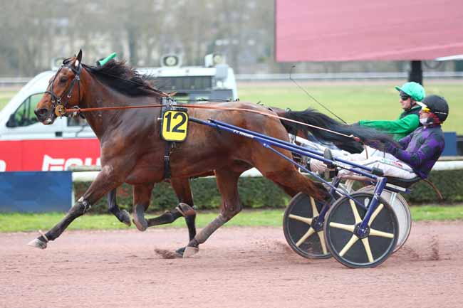 Photo d'arrivée de la course pmu PRIX D'EMIEVILLE à CAEN le Lundi 10 mars 2025