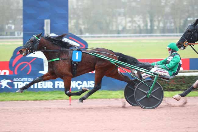 Photo d'arrivée de la course pmu PRIX DE CANAPVILLE à CAEN le Lundi 10 mars 2025