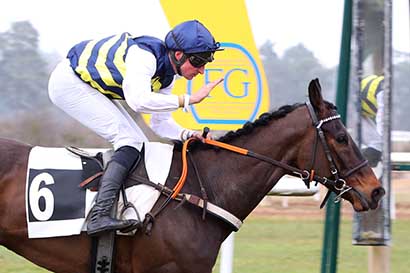 Photo d'arrivée de la course pmu PRIX DE LA SOCIETE DES COURSES DU PIN à FONTAINEBLEAU le Mardi 11 mars 2025
