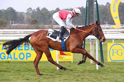 Photo d'arrivée de la course pmu PRIX DES PEUPLIERS à FONTAINEBLEAU le Vendredi 14 mars 2025