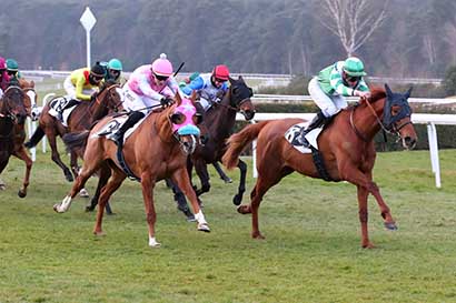 Photo d'arrivée de la course pmu PRIX DES SEQUOIAS à FONTAINEBLEAU le Vendredi 14 mars 2025