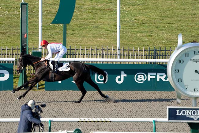 Photo d'arrivée de la course pmu PRIX DE PUISEUX-EN-FRANCE à CHANTILLY le Lundi 17 mars 2025