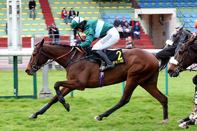 Photo d'arrivée de la course pmu PRIX DE DINARD à COMPIEGNE le Lundi 24 mars 2025